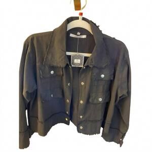 NEW GIOCAM women's skull jacket in black